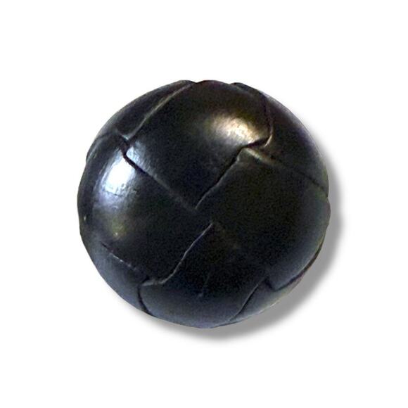 VTG Resin Leather Look Shank Buttons Set of 11 Brown and Black Craft Sewing - Picture 4 of 8